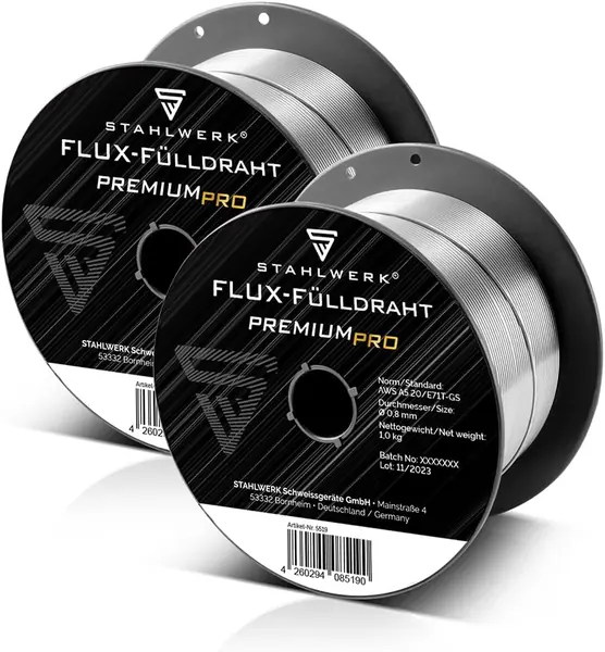 STAHLWERK FLUX Fülldraht Ø 0,8 mm E71T-GS – 2 St